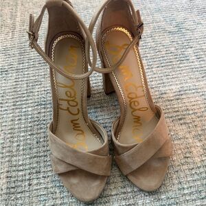 Sam Edelman Tan High-Heeled Sandals